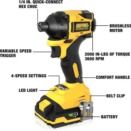 20V Brushless Impact Drill image 3