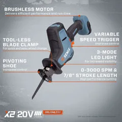 20V Brushless Reciprocating Saw